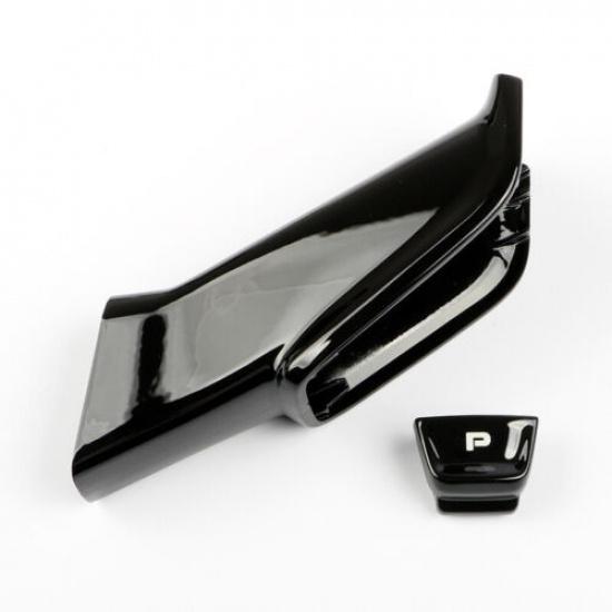 Bright Black ABS Car Center Gear Shift Knob Bracket Change For Cayenne 2018-