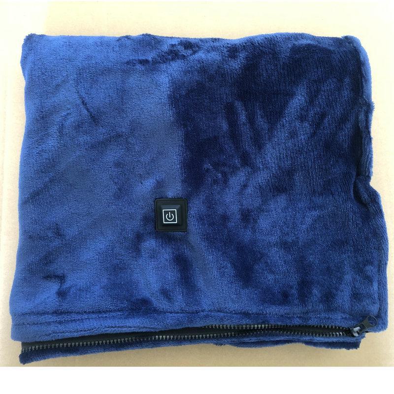 Electric Heated Shawl Blanket with Plush for Office and Napping
