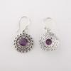 Amethyst Gemstone 925 Sterling Silver Jewelry Handmade Drop/Dangle Earrings1.57" CE-19-10