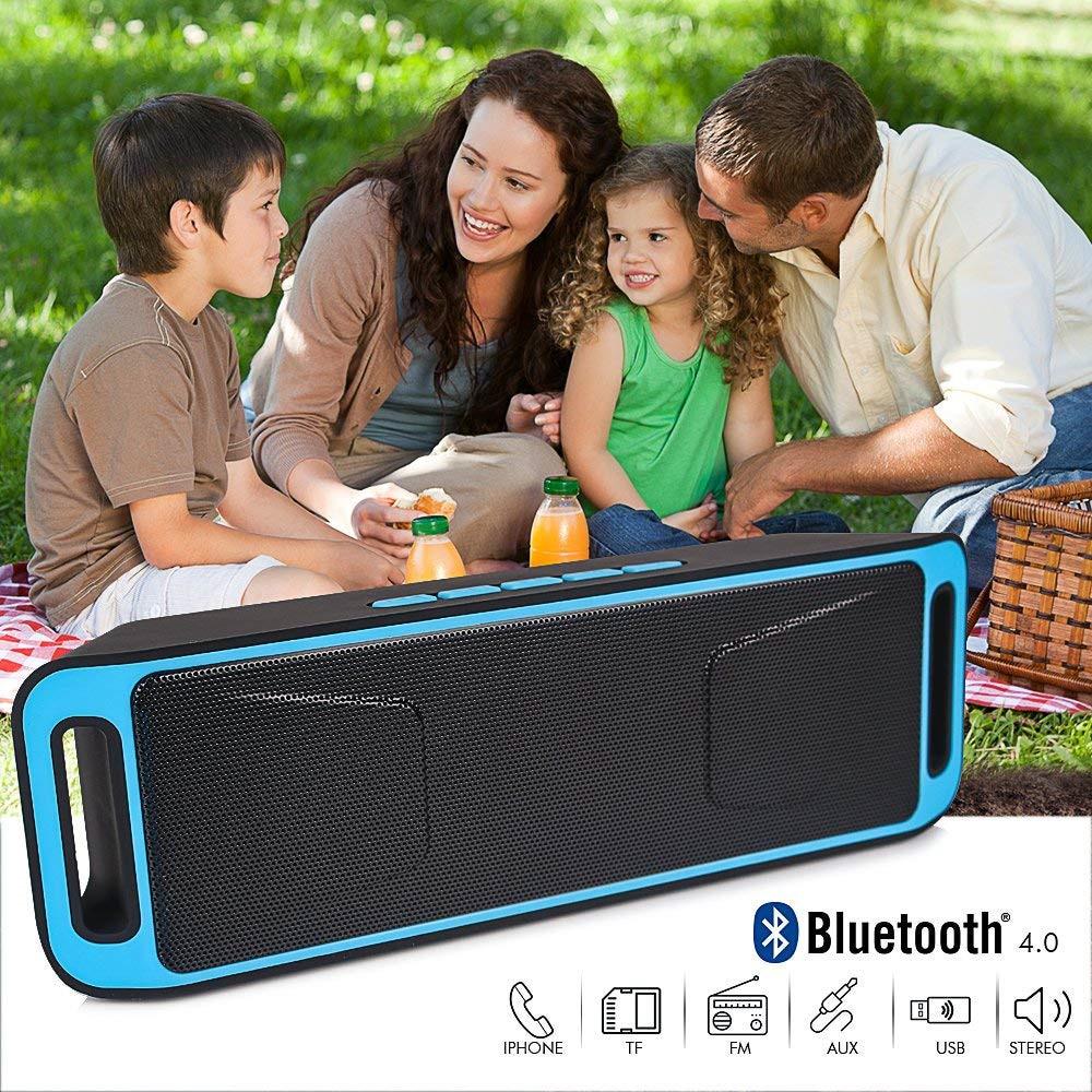 

Домашняя портативная Bluetooth-колонка, беспроводная стереосистема с HD-аудио и улучшенными басами, встроенный двойной драйвер