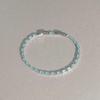 Shiny Colorful Crystal Bracelet for Women Sparkling Zircon Accent Chain Anti-allergy Jewelry for Night Out Party Birthday Gift