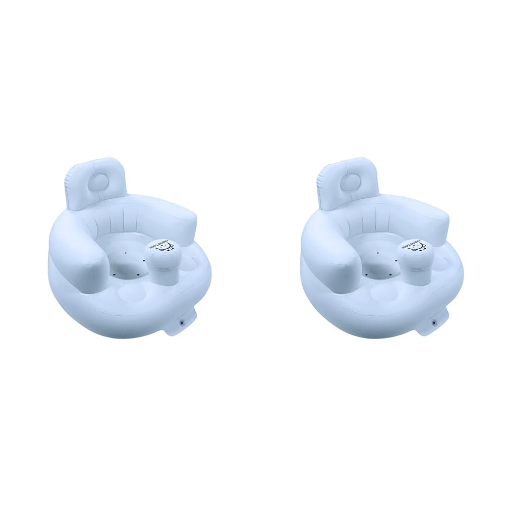

[Amazon Brand] Mama Bear Baby Bath Chair (Light Blue) (x 2)