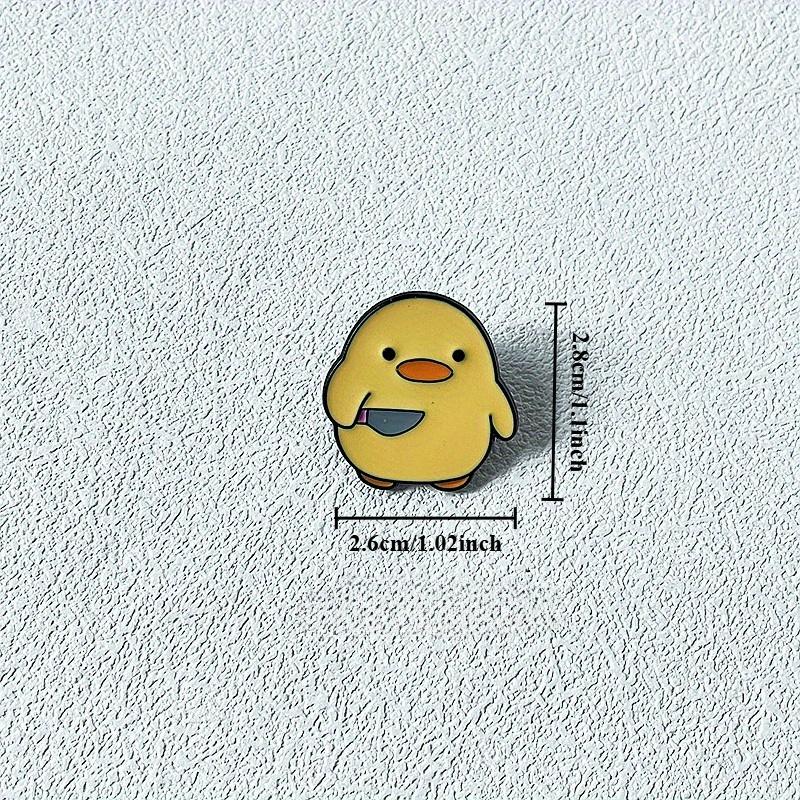 Little Yellow Duck Brooch/Badge, Cartoon Pin Buckle, Suitable for Clothing and Bag,Personalized Bag Pendant, Creative Decoration