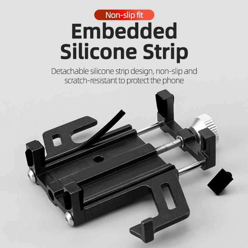 Eslnf Phone Holder Motorcycle Electric Bicycle Smartphone Cnc Aluminum Alloy Bracket Five Claws Mechanical Bike Phone Holder