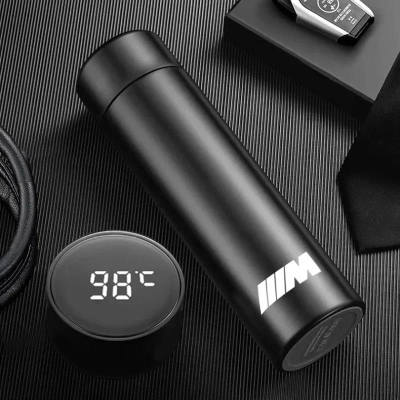 -500ml Car Smart Thermos Mug Stainless Steel ulated Water Bottle For BMW M X1 X2 X3 X5 X6 X7 E90 E60 E46 G20 G30 G32 F30 F40