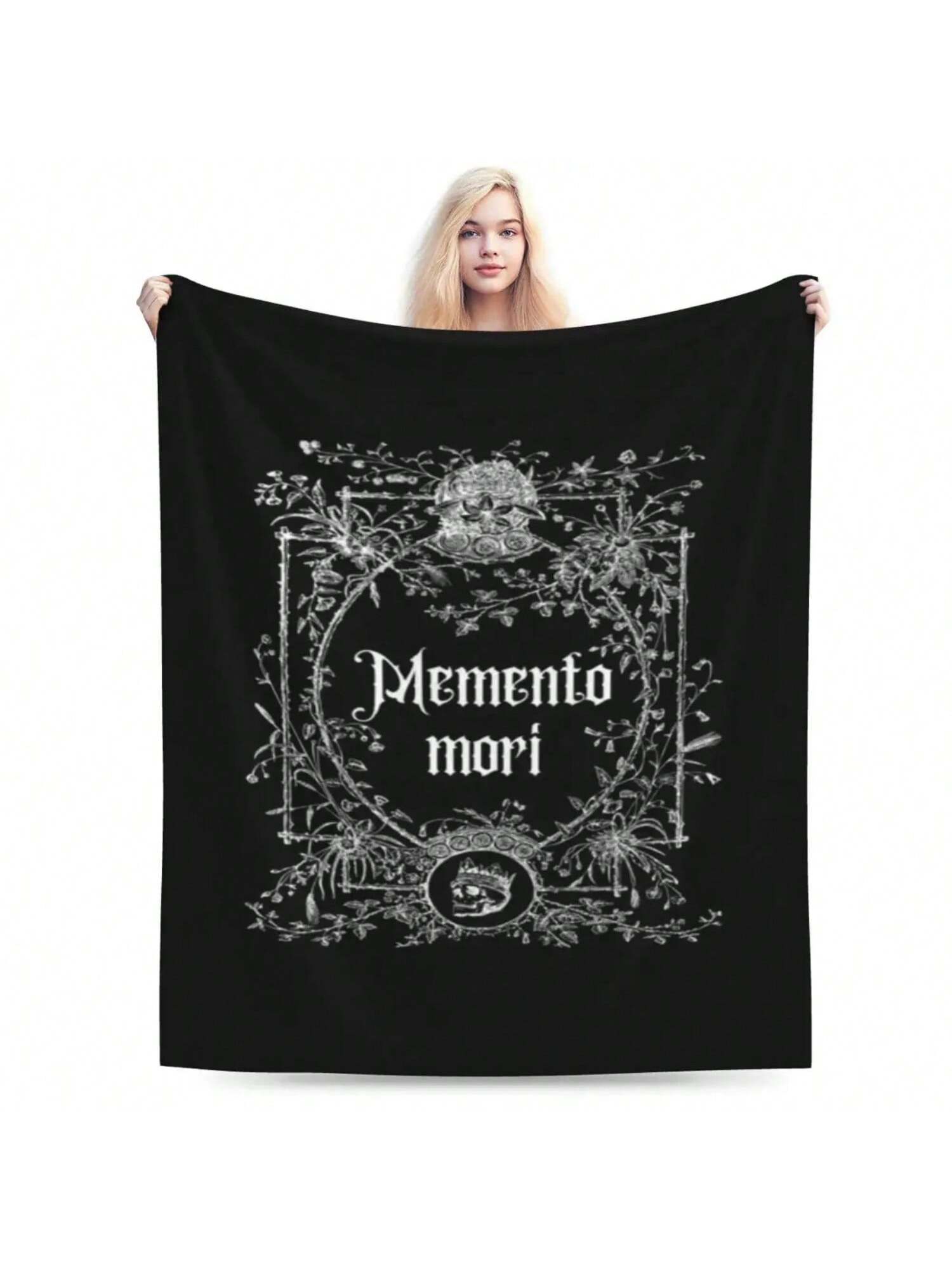 Плед Memento Mori Fannel 2 Ультрамягкий Микрофлисовый Плед 75X95CM