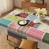 Tischdecke im Vintage-Stil, Waschfrei, Wasserdicht und Fettbeständig, Retro Tischmatte für den Couchtisch zu Hause