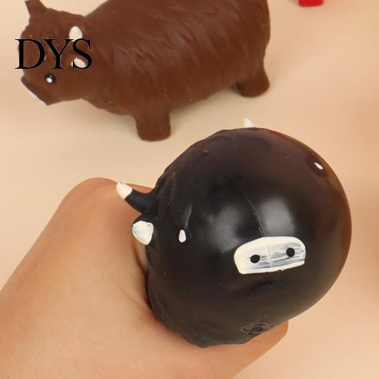 Hochlandkuh Stressball Kneten Angstlinderung Rindvieh Sensorische Entspannung Hand Weich Dehnbar Tier Quetschen Zuhause Büro Werkzeug Fidget