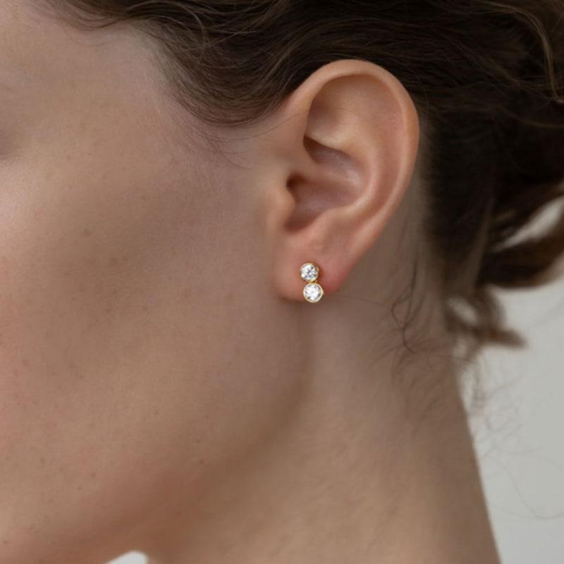 Dawn of Me Duo Cubic Earring