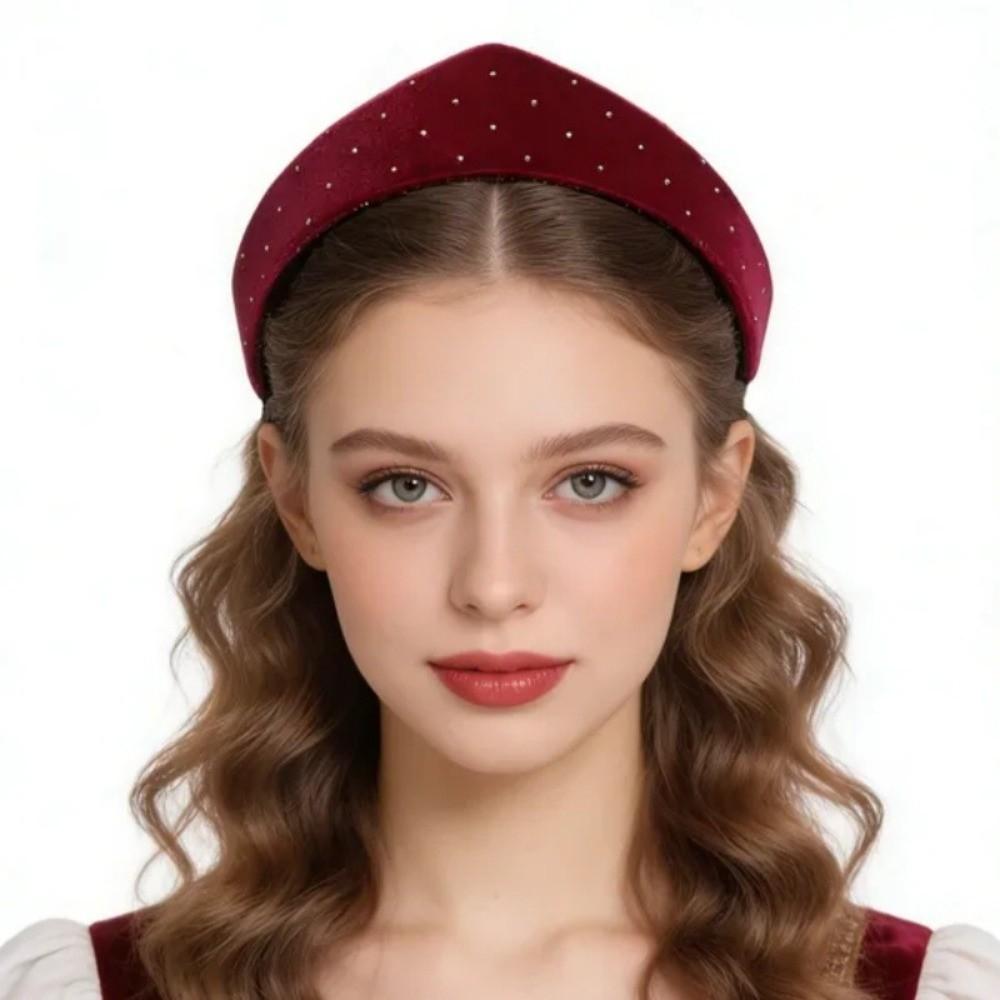 Elastic Velvet Headband Wide Edge Hair Band New Hairpin Hairband Hair Accessories красный