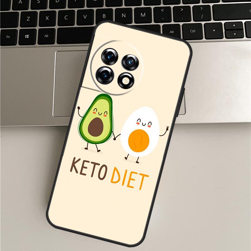 Cute Avocado Fruits Case For OnePlus Nord 5 CE 3 4 Lite N20 N30 OnePlus 15 13 12 11 10 Pro 10T 13R 13T 15R Cover