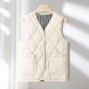Down Cotton Vest Women's Inner Wear Autumn and Winter New Slim-fit Bottom Inner Wear Vest Medium Thin Warm Vest Vest