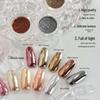 Second Gen Magic Mirror Powder: Luxury Retro Champagne Gold/Silver Nail Art Decoration