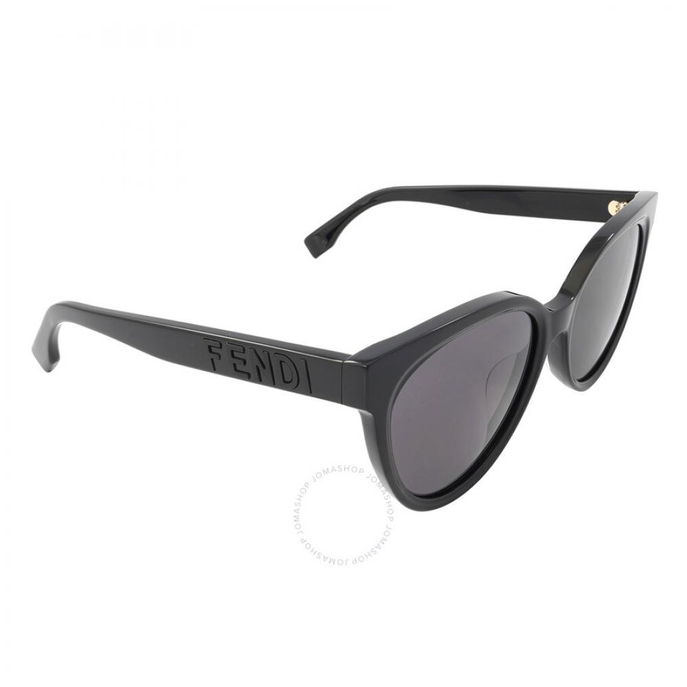 Fendi Grey Cat Eye Ladies Sunglasses Fe40008u 01a 56