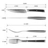 [Sunnecko] Damascus Cutlery 8pcs Set – kitchen