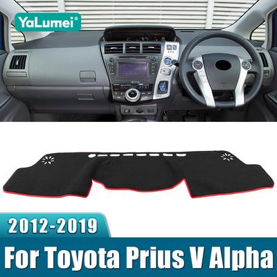 Dla Toyota Prius V Plus Alpha Hybrid 2012 2013 2014 2015 2016 2017 2018 Pokrywa Deski Rozdzielczej Samochodu Mata Przeciwsłoneczna Akcesoria