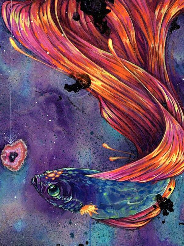 Tam Yuvarlak Elmas Nakış Çizgi Roman Hayvanlar Diy 5D Elmas Boyama Karikatür Soyut Portre Taklidi Duvar sanat posterleri