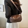 Chic Medium Sized Dumpling Bag Versatile Pu Shoulder Bag For Fashion Forward Women