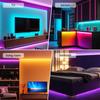 5V USB RGB LED Strip Lights Music Sync Bluetooth Remote Control Dimmable Flexible TV Backlight Ambient Lighting Kit