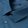 Roupas Masculinas de Design de Luxo com Elasticidade, para Negócios, Corte Regular, Sem Amassados, Cor Sólida, Camisas de Manga Comprida com Botões, sem Bolso