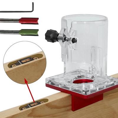 Slotting Guide Base for 65mm Trimming Machine for 2 In 1 Furniture Concealed Connector and Buckle Fastener - Wood Milling Base