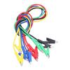 5PCS 1m Test Cable 5 Colors Jumper Wires Durable Alligator Clips  Electrical Testing