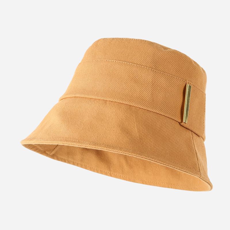 Summer Classic Solid Colors Bucket Hat Cotton Women UV Protection Fisherman Cap Adult Spring Casual Panama Hat Travel Beach Bob