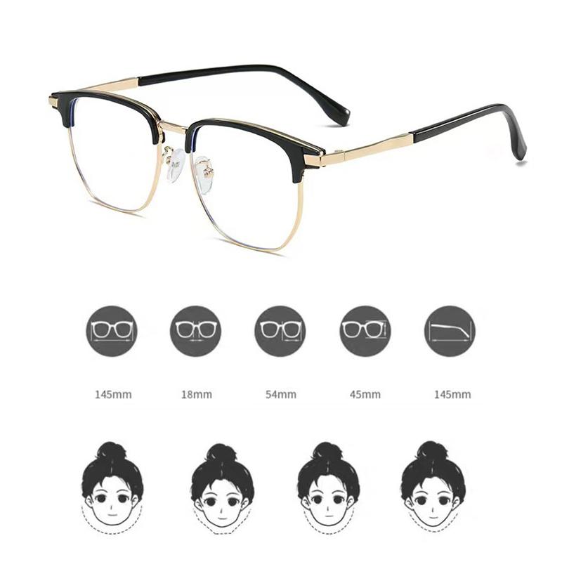 Fashion Anti Blue Light Reading Glasses Unisex High Definition Far Sighted Eyewear Square Plus Diopters Computer Eyeglasses