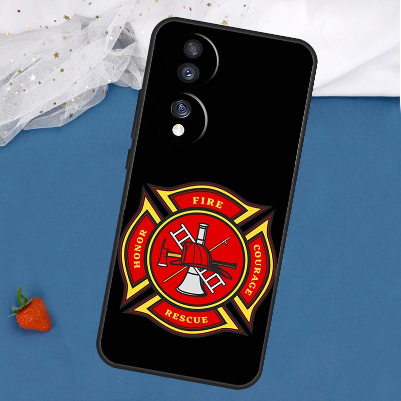 Firefighter Fire Department Fireman Case For Huawei P20 Pro P50 P40 P30 Lite P Smart Z Nova 5T Honor 50 70 X7 X8 X9 Back Cover