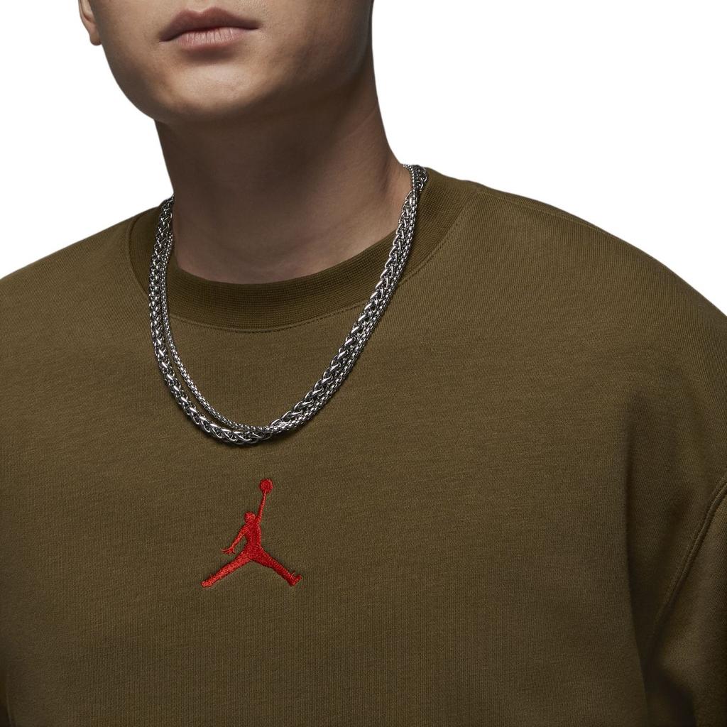 Jordan Logo Cartoon Long Sleeve Sweatshirt Men Sweatshirt Olive HV1750366