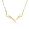 Xiaohongshu Influencer Necklace: Cute Little Deer Pendant, Korean Style, Simple & Versatile Fashion for Students.