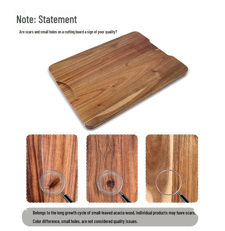 Acacia Wood Double-Sided Grooved Chopping and Cutting Board for Kitchen Use