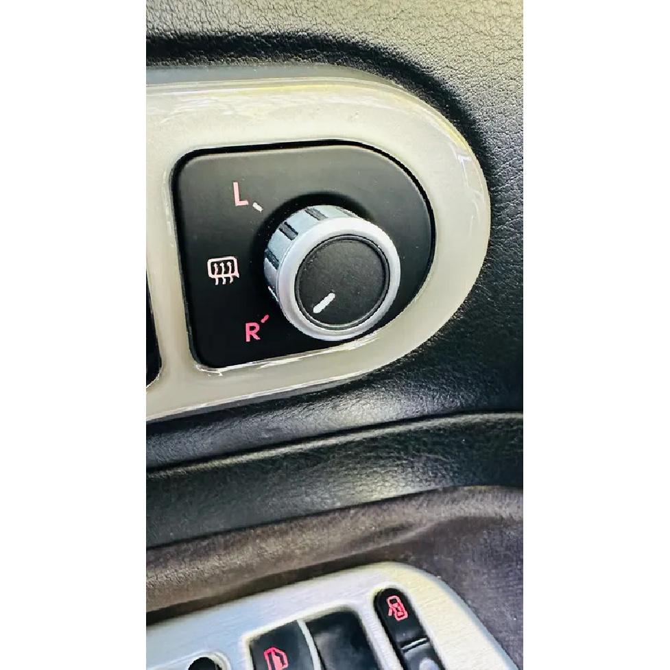 Matt Chrome Rear View Side Mirror Switch Knob (Heat Mirror Support) For VW Volkswagen Golf MK4