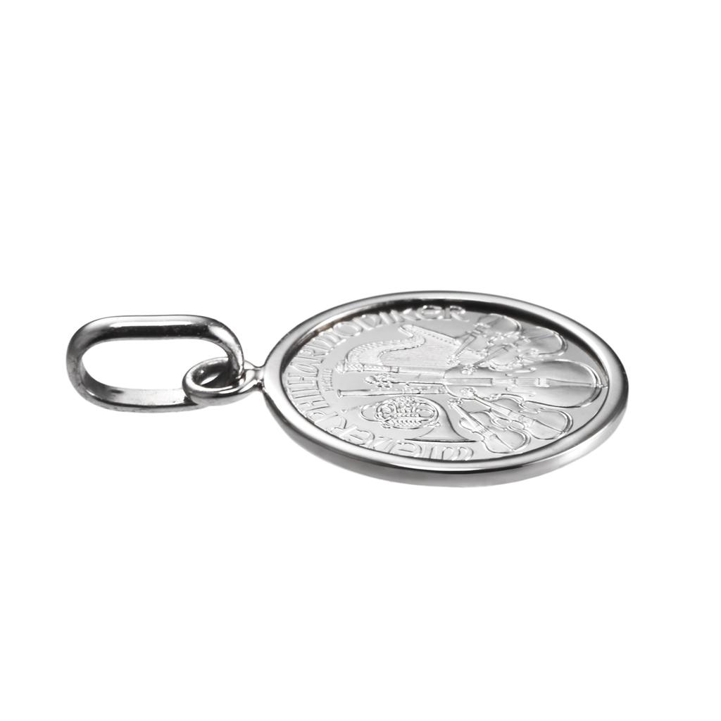 Pt999 Pure Platinum Coin Pendant Vienna Harmony Pt850 Simple Frame [Speranza] 1/25oz