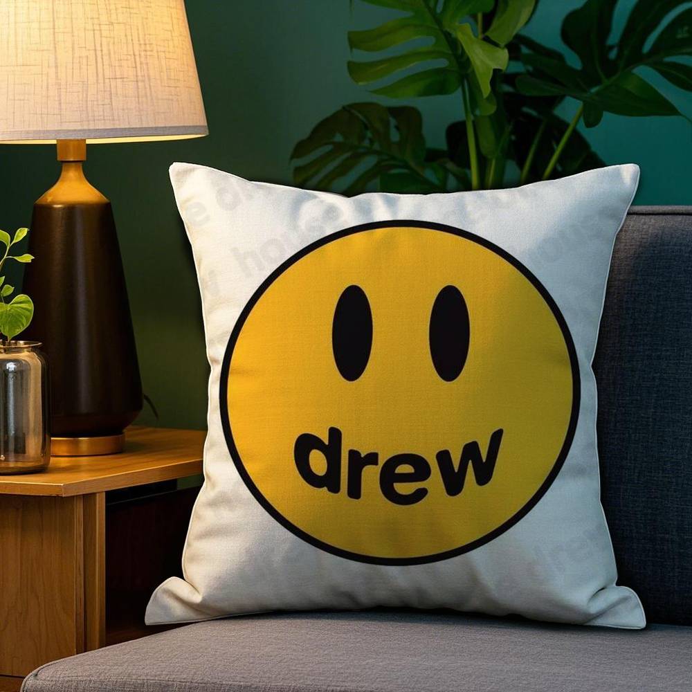 

Fashion D-Drew H-Hous Pillow Case Sofa Living Room Bedroom Double-sided Printing Square Cushion Nap Time Cushion Cover 12x12Inch