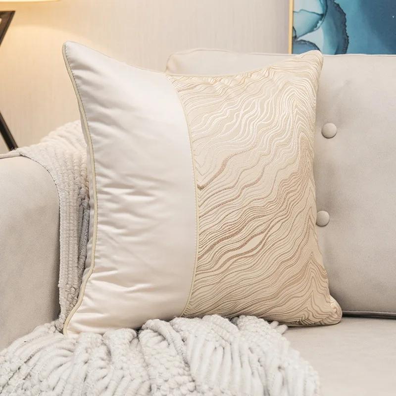 Luxury Sofa Cushion Pillow Nordic Style European Luxury Pillow Model Room Villa Living Room High Grade Pillow Case