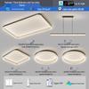 Italian Luxury Ceiling Lamp Set: 2025 Modern Atmospheric Design for Living Room