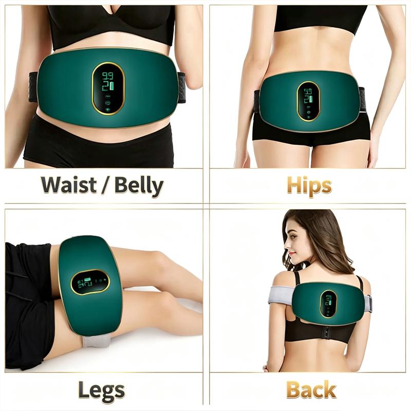 Rechargeable Abdominal Massager Belt for Waist & Full-Body Stress Relief