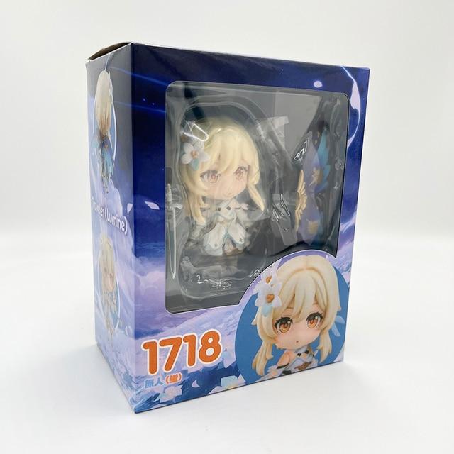 18cm Genshin Traveler /Lumine Anime Figure Genshin Impact Aether Action Figure Venti /Klee /Qiqi Figure Collectible Doll Toy