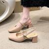 Fashion French Retro Women Shoe 2024 Autumn Lacquer Leather Bow Single Shoe Fashion Mary Jane Shoe Women Low Heels Elegant Leather Shoes