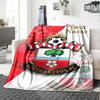 Name Custom Southampton Fc Print Flannel Blanket High Quality Warm Comfortable Cover for All Seasons Perfect for Gifts Home Decor