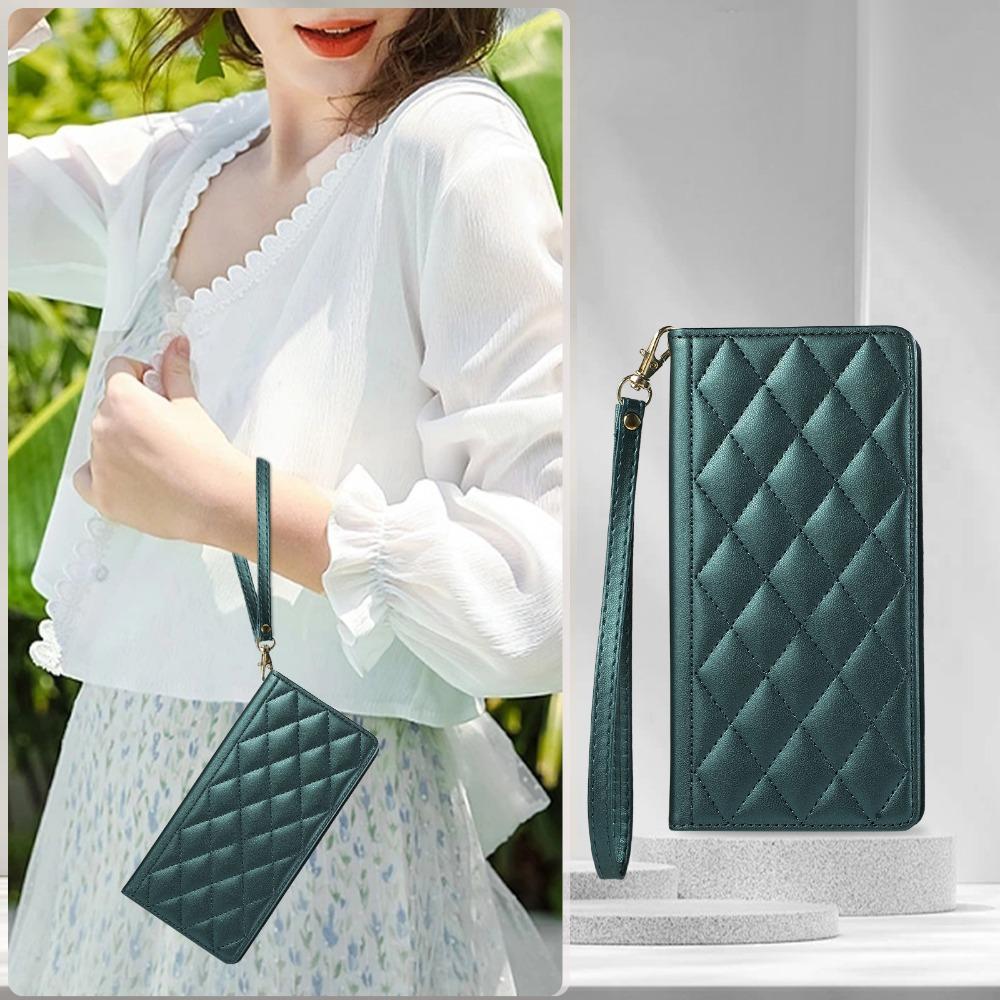 Wrist Strap Leather Phone Case for Samsung Galaxy A06 A16 A15 A35 A55 A25 A14 A24 A34 A54 A33 A53 Wallet with Card Holder Cove