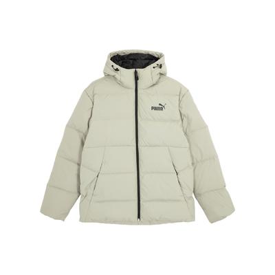 Lässige Daunenjacke mit Buchstabenprint und Kapuze für Herren Oberbekleidung Marmor-Grau 672411-68