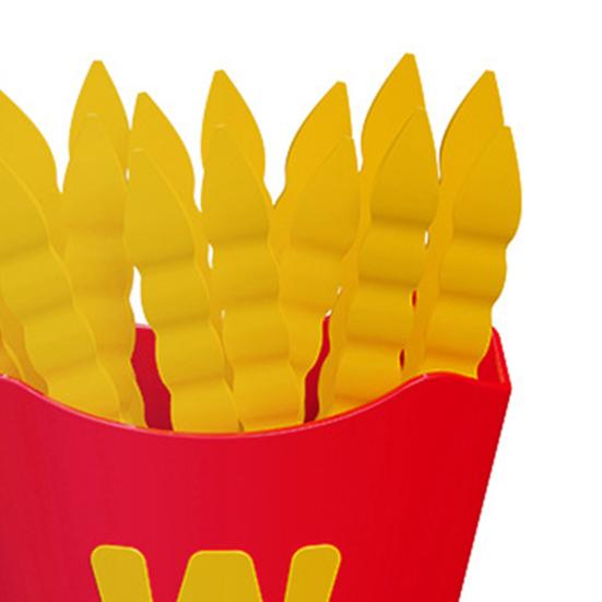 8Pcs Mini Tong Magnetic Fries Shape Food Tongs Kitchen Serving Tongs Kid