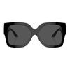 Versace Temple Logo Acetate Square Sunglasses Women's Black 12591923 VE4402-Black 59