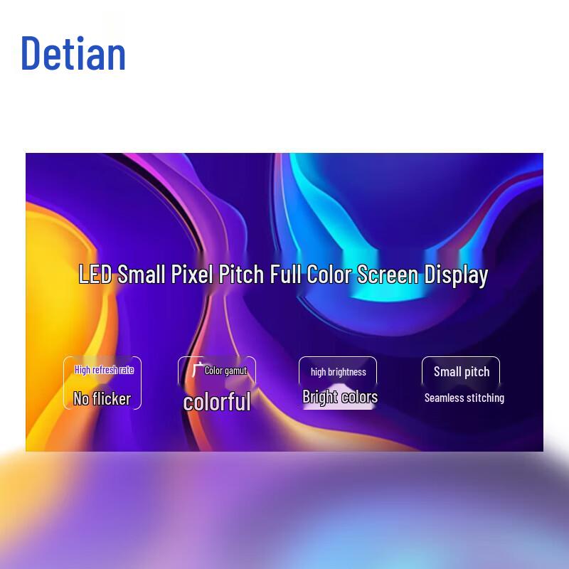 Detian P2.5 High Refresh Full-Color LED Display Panel CN plug (adapter included)