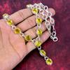 Citrine Necklace Gemstone Jewelry, 925 Solid Sterling Silver Necklace, Handmade Jewelry Birthstone Necklace, Gift For Him