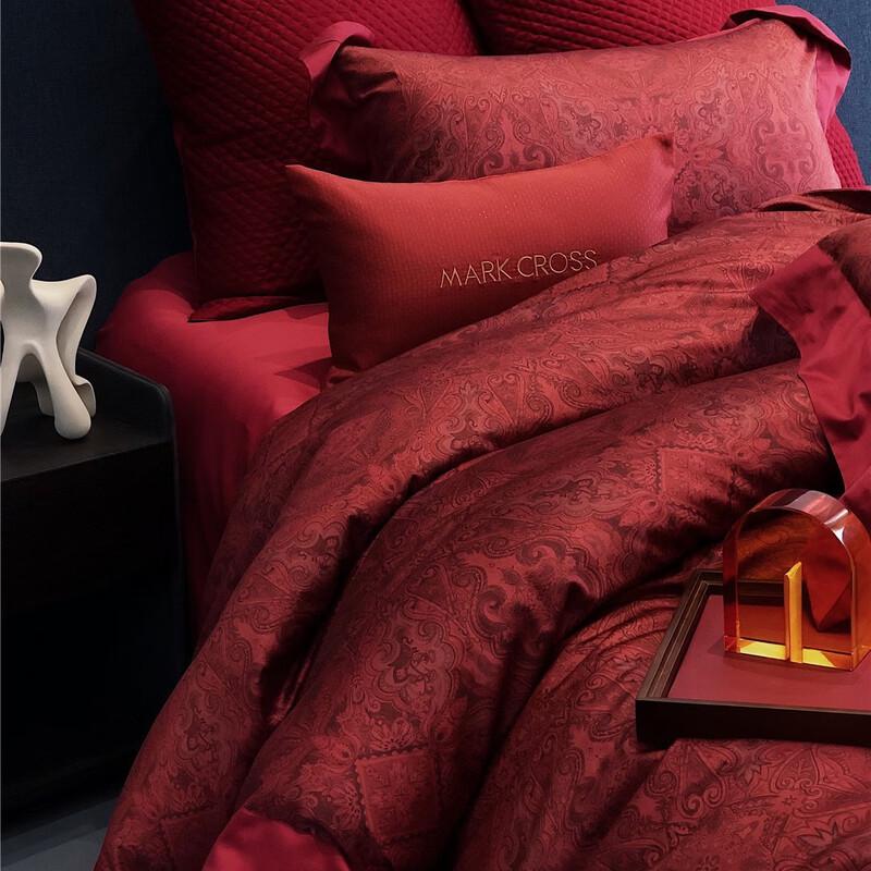 OEING Luxury Red Wedding Bedding Set