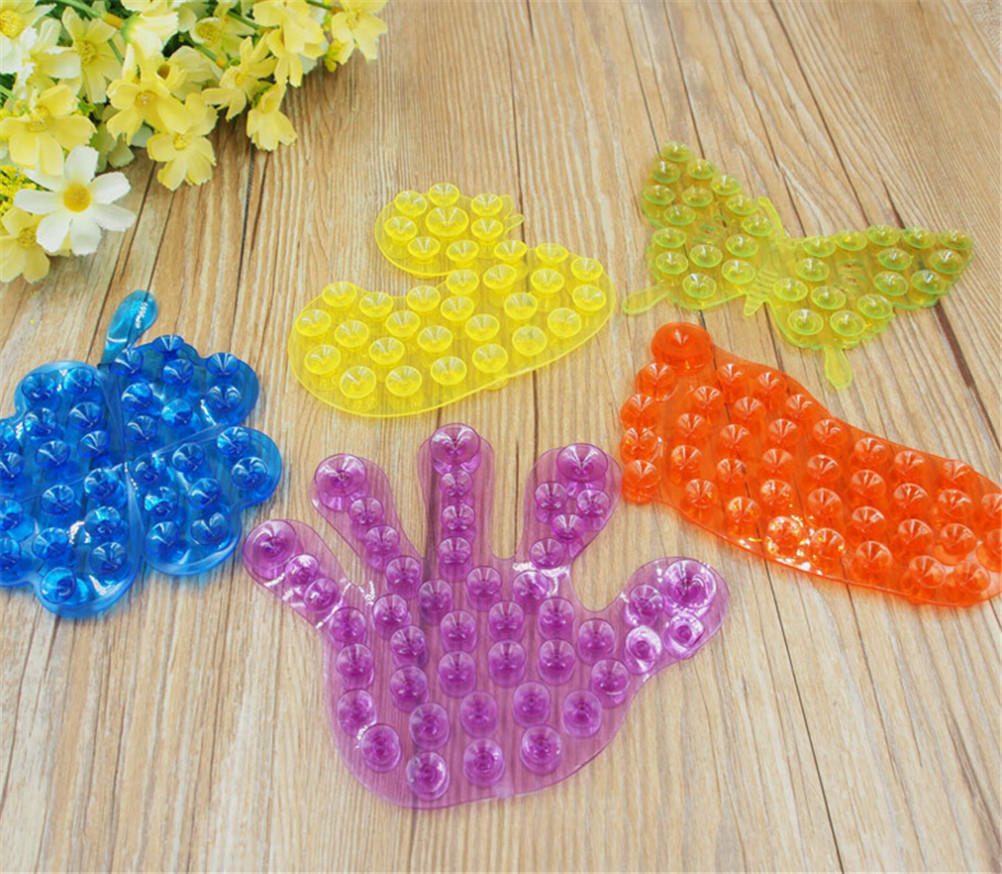10 Pcs Double Sided Suction Palm Pvc Suction Cup Double Plastic Sucker Toys
