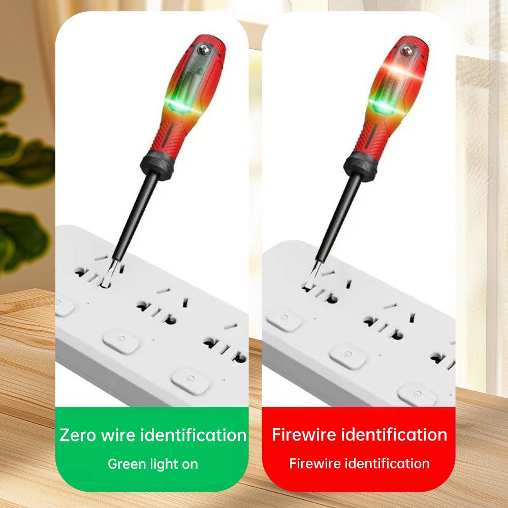12-220V Non-Contact Screwdriver Voltage Tester Pen LCD Display Screen Voltmeter Detector Electrical Pen Voltage Indicator